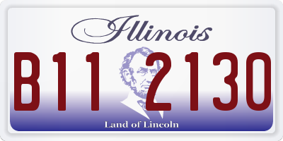 IL license plate B112130