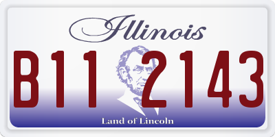 IL license plate B112143