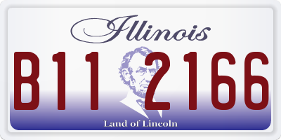 IL license plate B112166