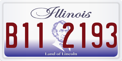 IL license plate B112193