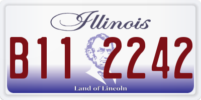 IL license plate B112242