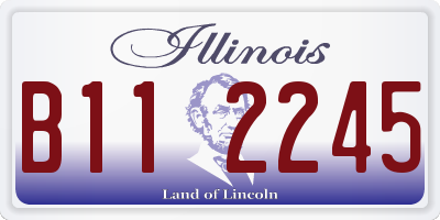 IL license plate B112245