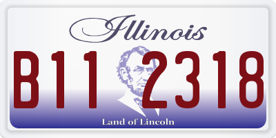 IL license plate B112318