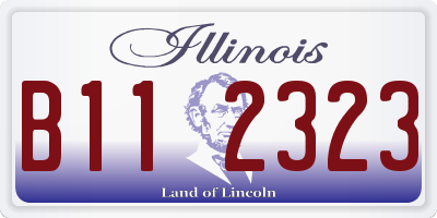 IL license plate B112323