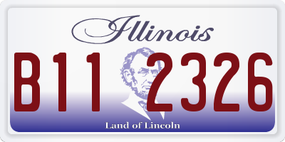 IL license plate B112326