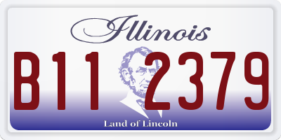 IL license plate B112379