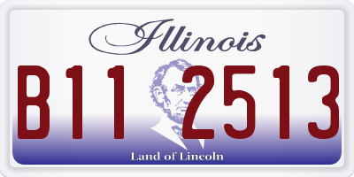 IL license plate B112513