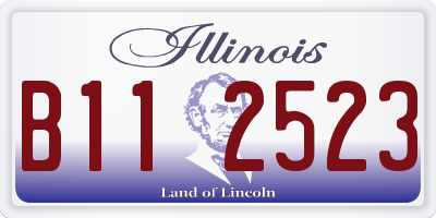 IL license plate B112523