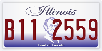 IL license plate B112559