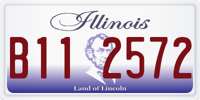 IL license plate B112572