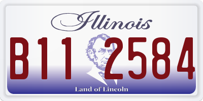 IL license plate B112584