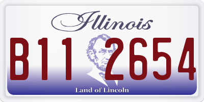 IL license plate B112654