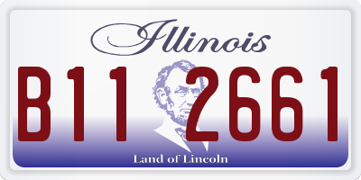 IL license plate B112661