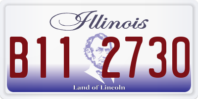 IL license plate B112730