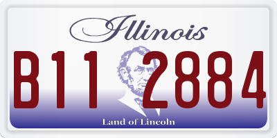 IL license plate B112884