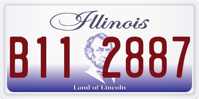 IL license plate B112887