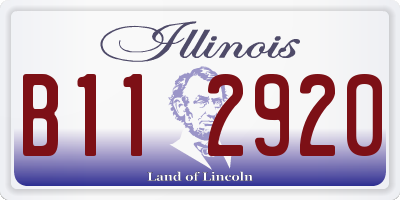 IL license plate B112920