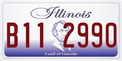 IL license plate B112990