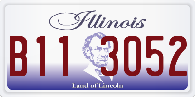 IL license plate B113052