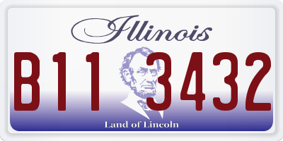 IL license plate B113432