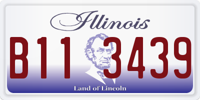 IL license plate B113439