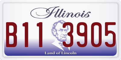 IL license plate B113905
