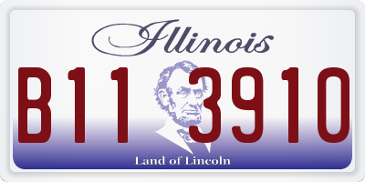 IL license plate B113910