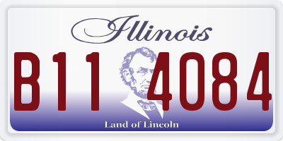 IL license plate B114084