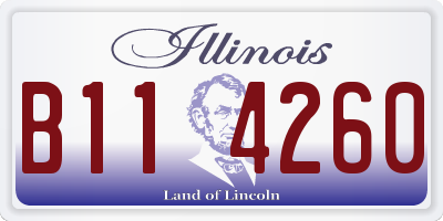 IL license plate B114260