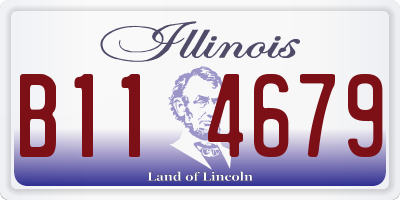 IL license plate B114679