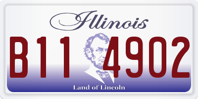 IL license plate B114902