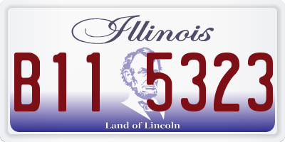 IL license plate B115323
