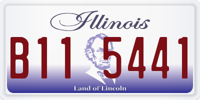 IL license plate B115441