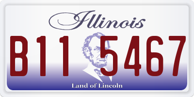 IL license plate B115467
