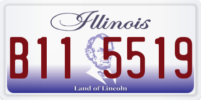 IL license plate B115519