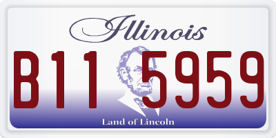 IL license plate B115959