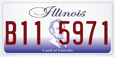 IL license plate B115971