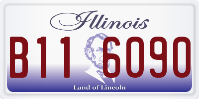 IL license plate B116090