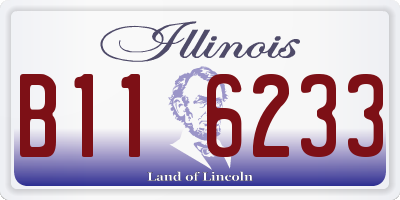 IL license plate B116233