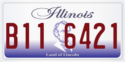 IL license plate B116421
