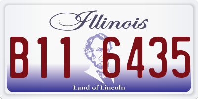 IL license plate B116435