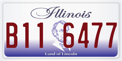IL license plate B116477