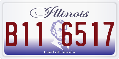 IL license plate B116517