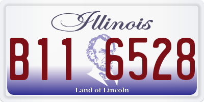 IL license plate B116528