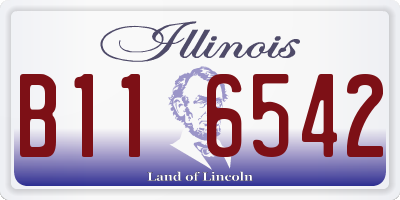 IL license plate B116542