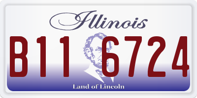 IL license plate B116724