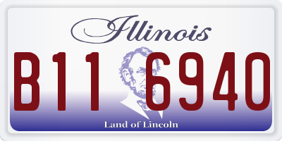 IL license plate B116940