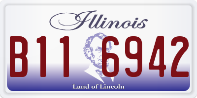 IL license plate B116942
