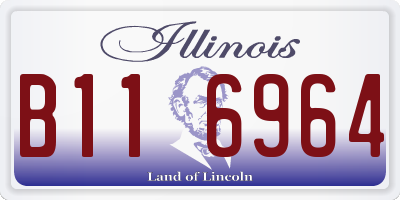 IL license plate B116964
