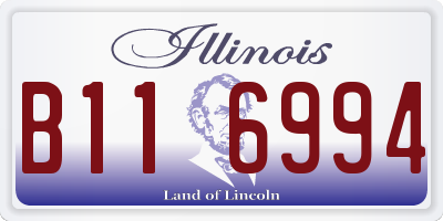 IL license plate B116994